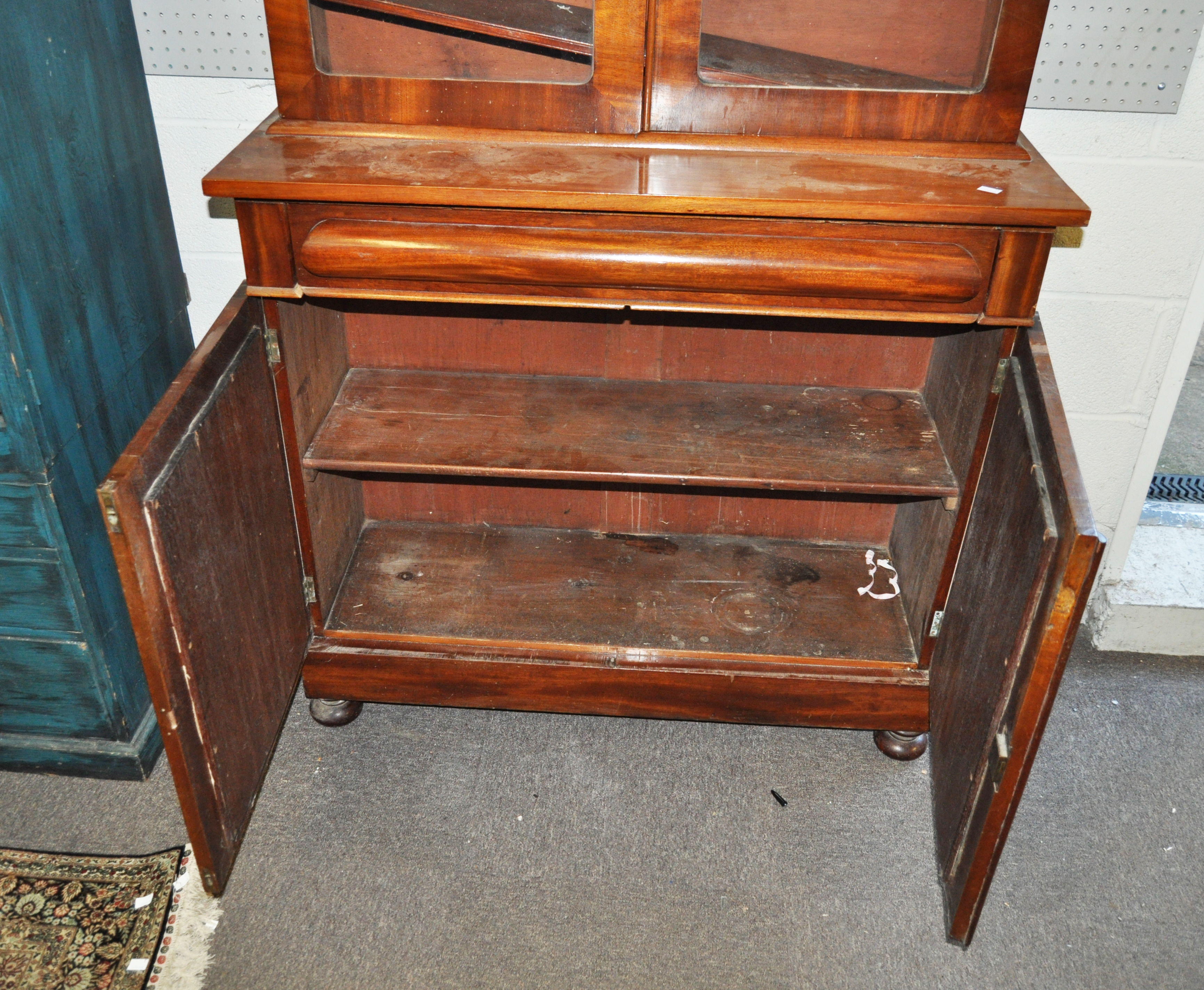 A late Victorian mahogany bookcase, - Image 7 of 7