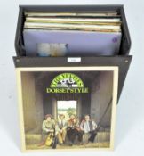 A collection of vintage vinyl albums,