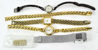 A group of four ladies wristwatches, to include a Rotary with 21 jewel movement,