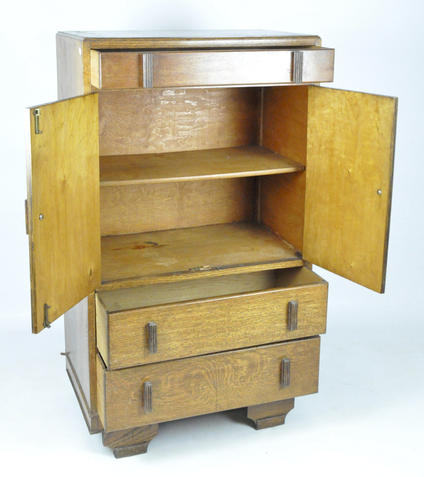 An early/mid-20th century oak cupboard, - Image 2 of 2