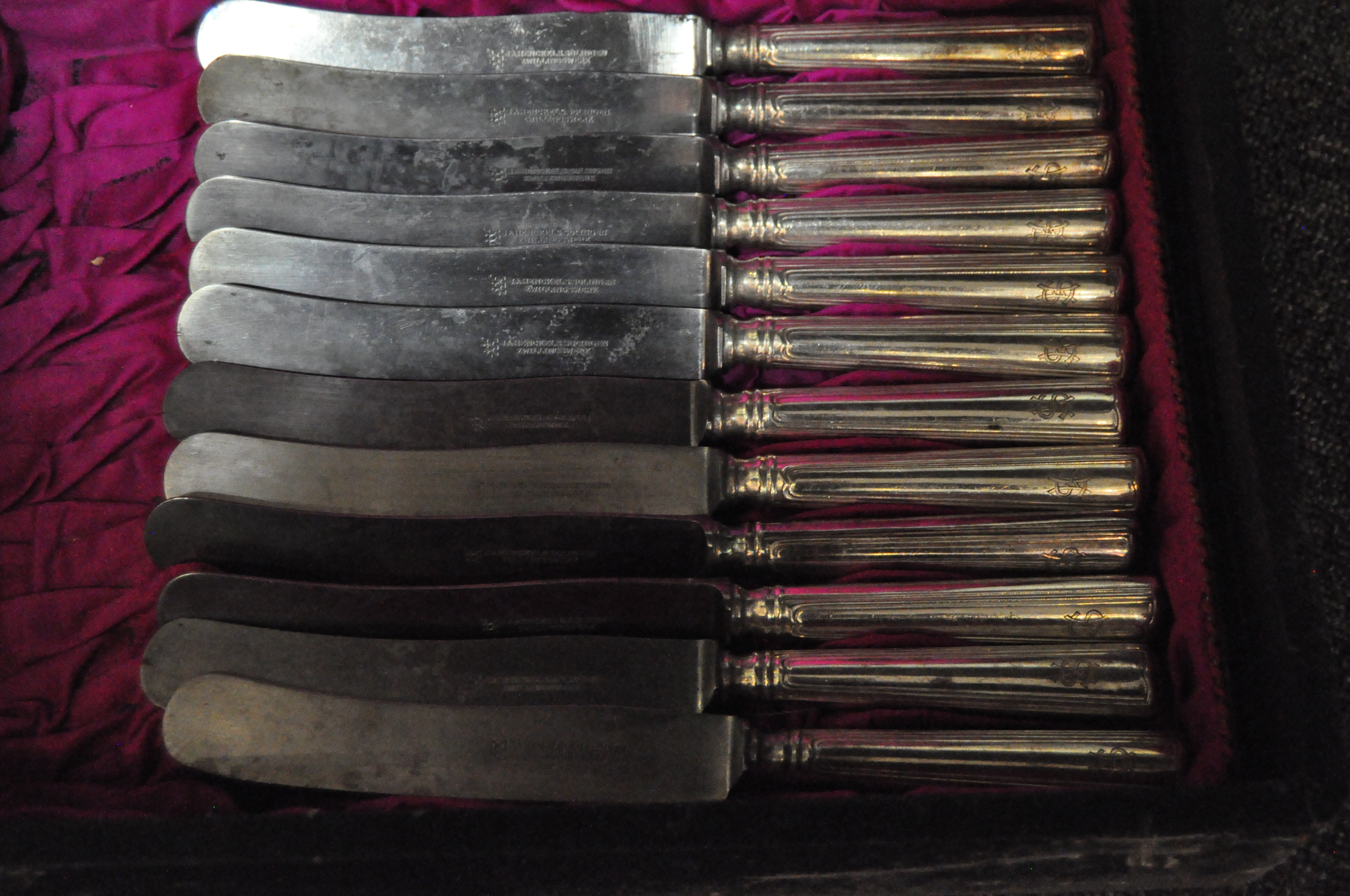 A canteen of vintage silver plated cutlery, - Image 3 of 3