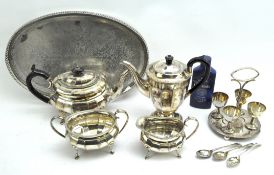 A collection of silver plated wares,