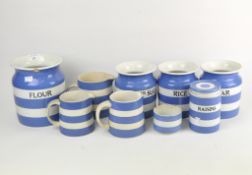 A collection of T G Green ceramic Cornish ware,