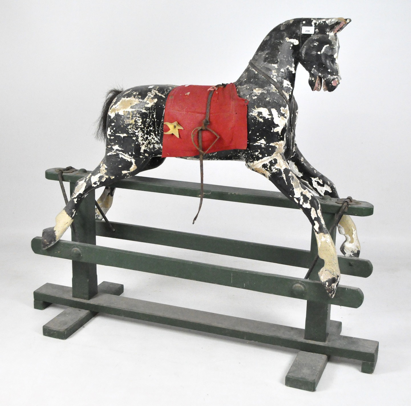 An early 20th century rocking horse,