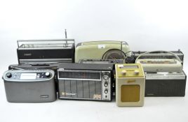 A collection of mid-late 20th century vintage radios,