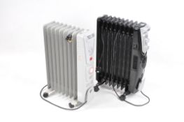 Two oiled filled electric heaters,