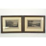 Two framed coloured prints of 'The Fisherman' and 'The Ferryman'