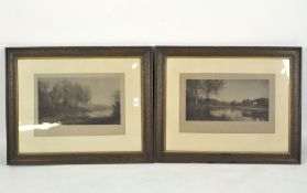 Two framed coloured prints of 'The Fisherman' and 'The Ferryman'