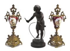 An early 20th century Spelter figure after A.