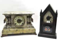 Two early 20th century mantle clocks,