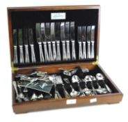 A Housley canteen of stainless steel cutlery, for eight people,