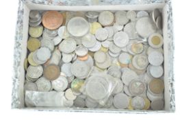 A collection of 20th century coinage, mostly European,