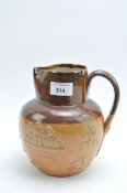 A 19th Century Doulton Lambeth stoneware jug,