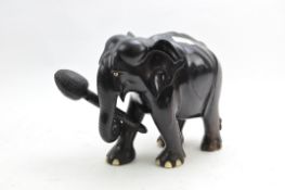 An ebony model of a standing elephant