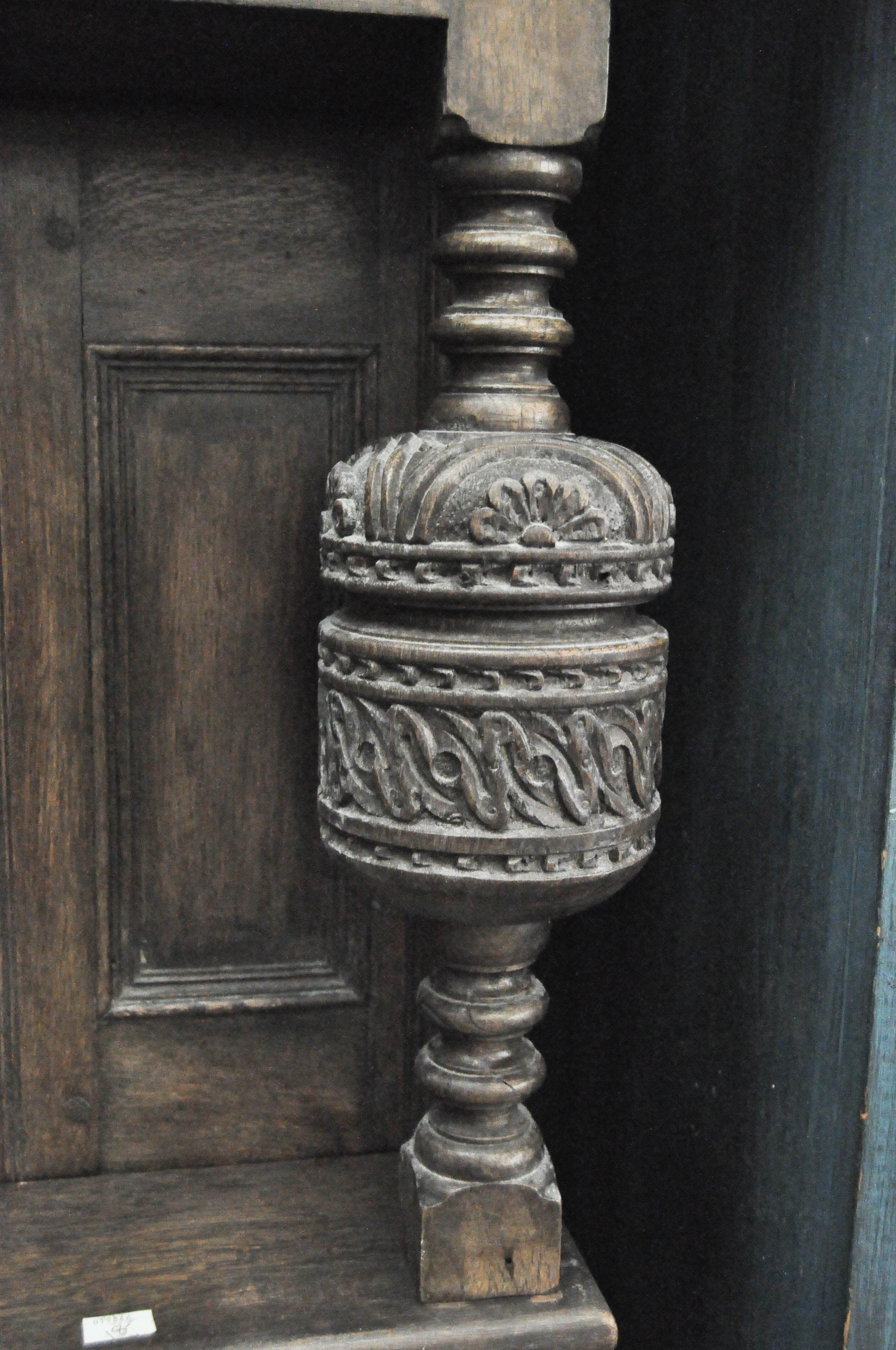 A 19th century carved oak hall or court cupboard, - Image 2 of 5