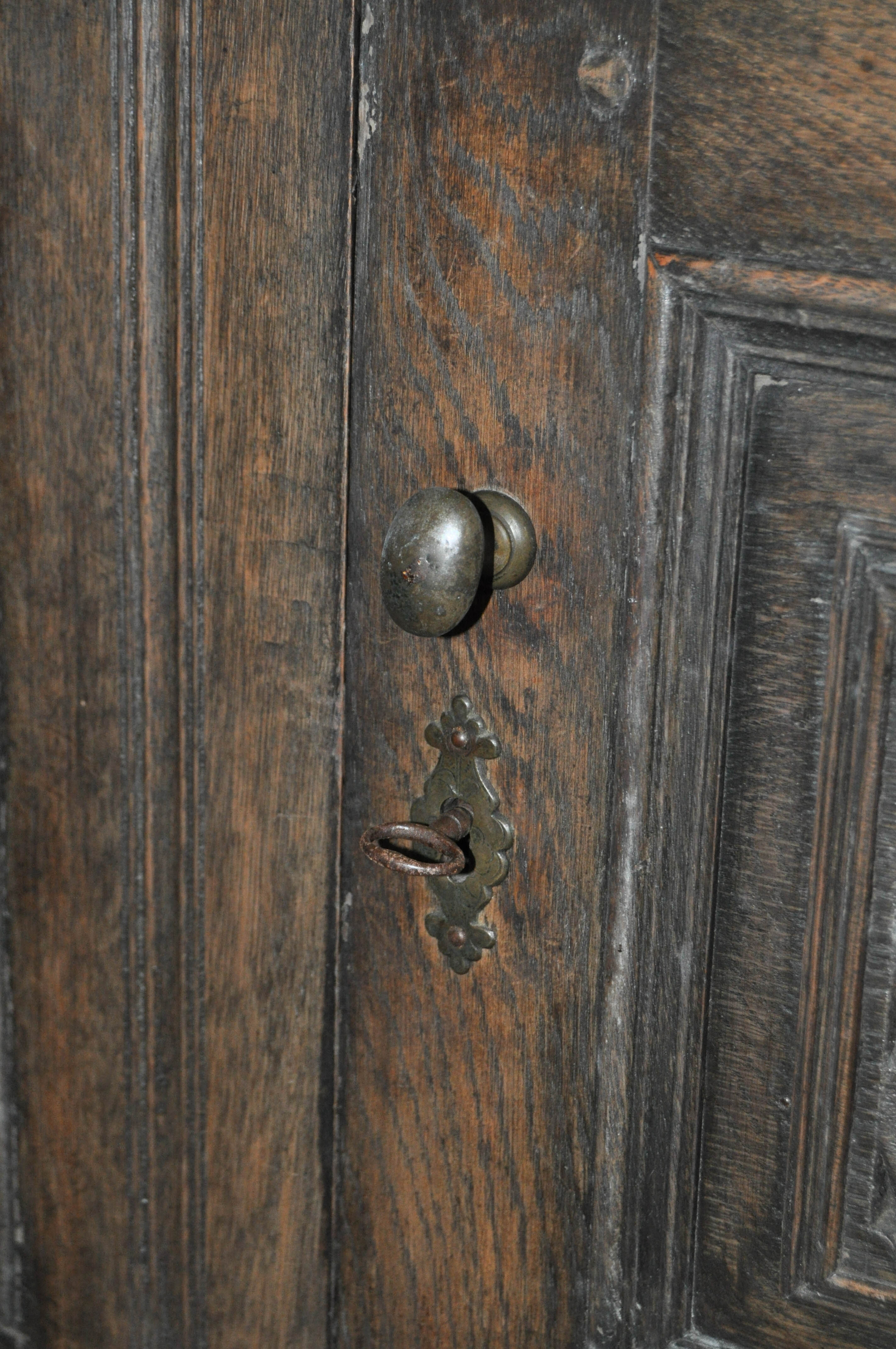 A 19th century carved oak hall or court cupboard, - Image 5 of 5