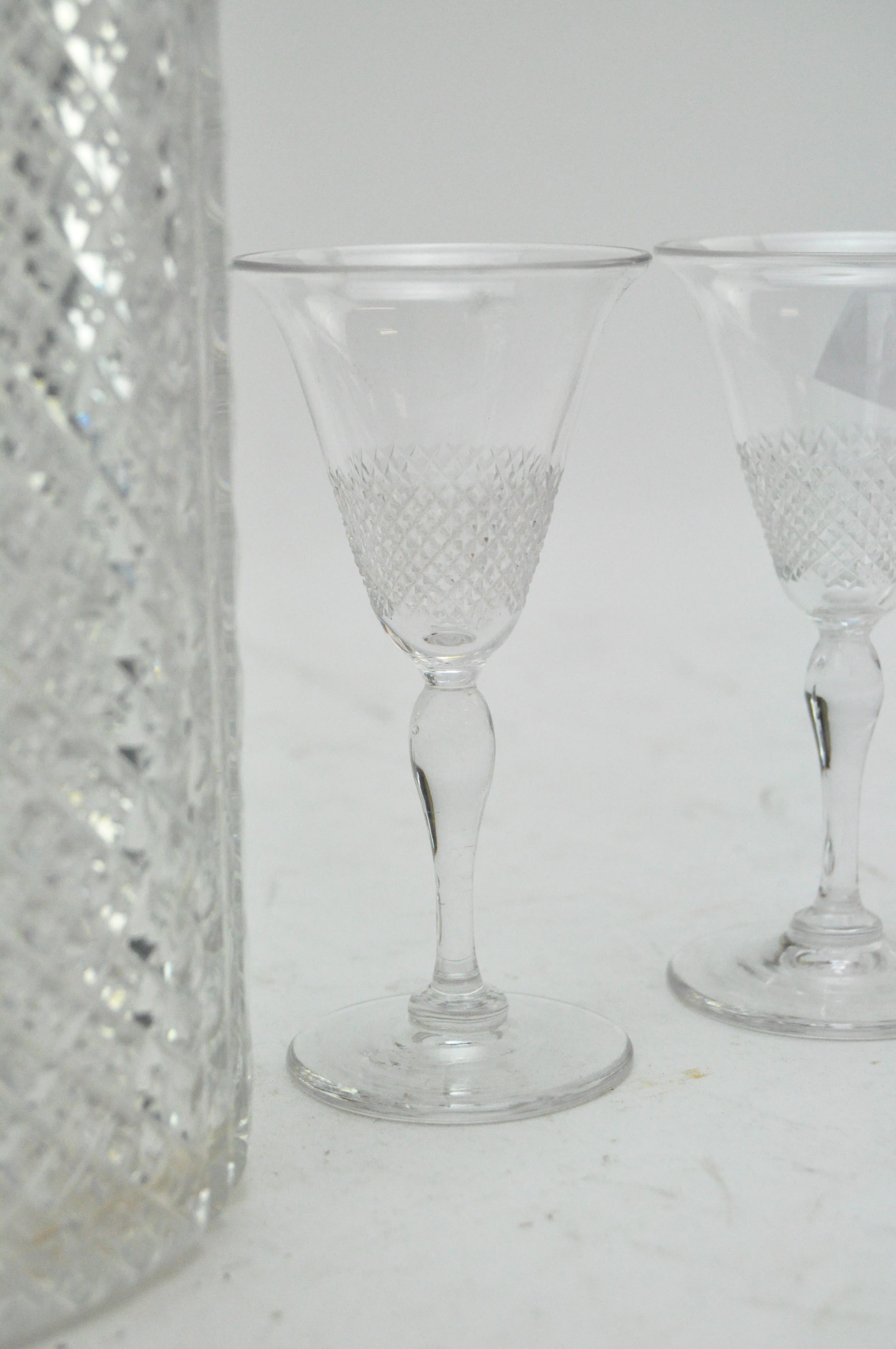 A cut glass liqueur set with decanter and glasses - Image 2 of 2