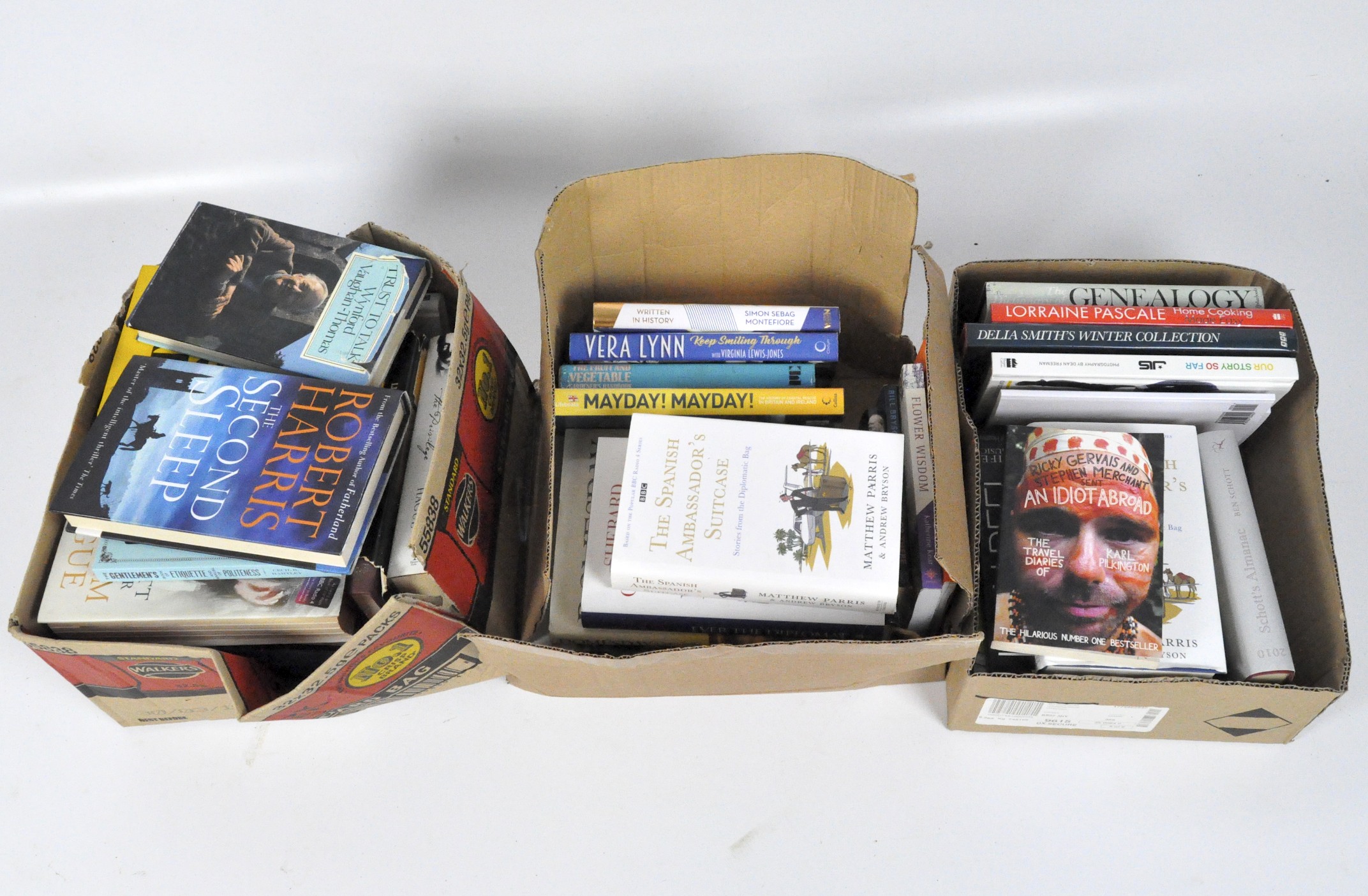 A quantity of autobiographies and reference books