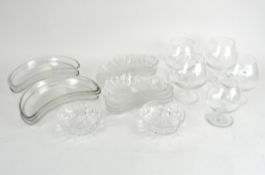 A collection of assorted glassware,