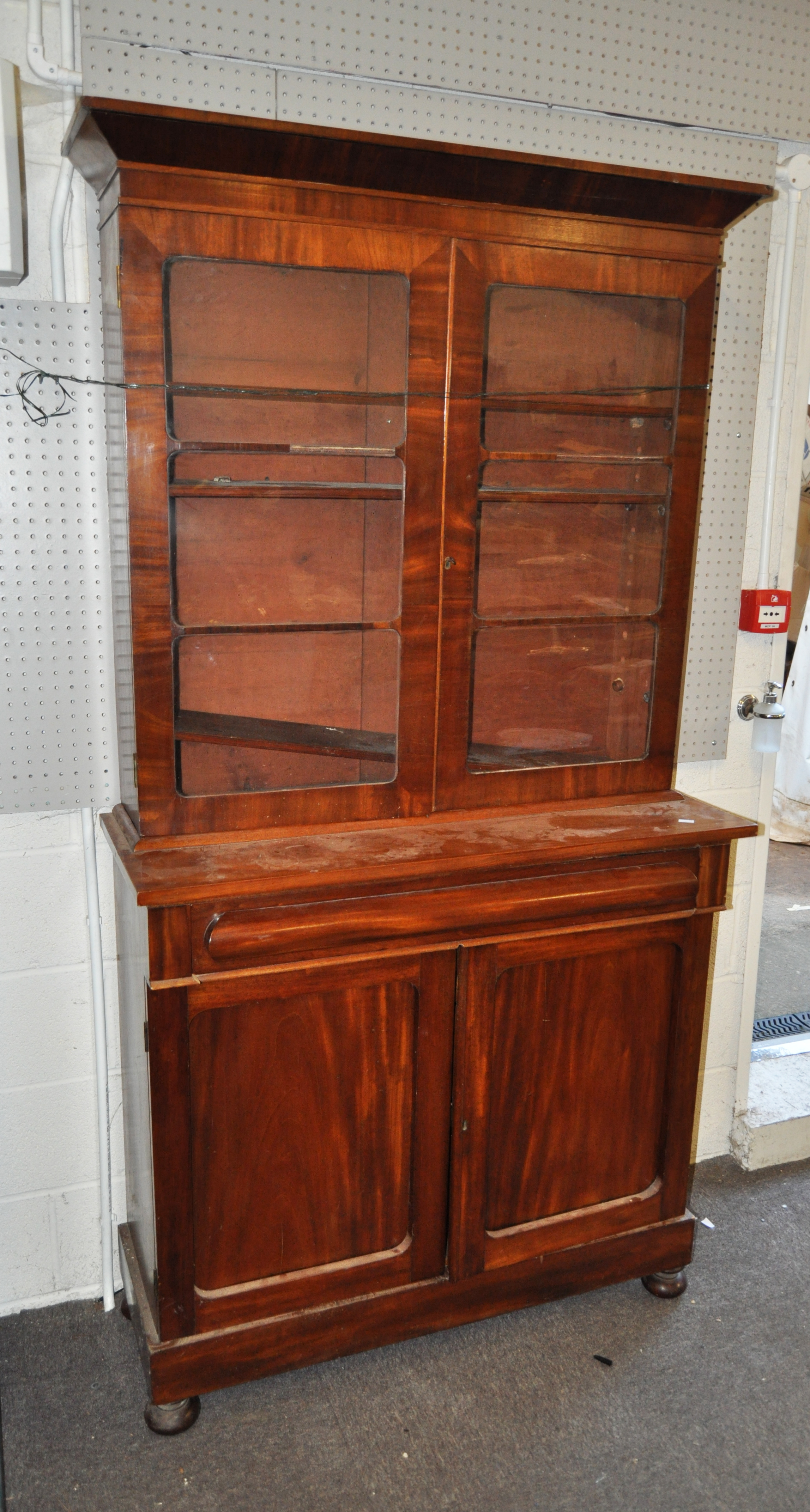 A late Victorian mahogany bookcase, - Image 3 of 7