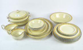 A mid-century Gray's pottery dinner service designed by Susie Cooper,