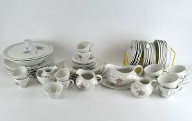 An extensive Royal Doulton 'Tumbling Leaves' tea and dinner service