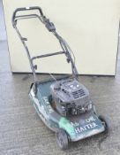 A Hayter Harrier petrol lawnmower