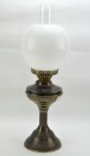 A Victorian oil lamp,