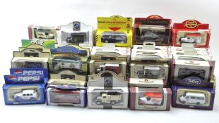 A large collection of diecast vehicles,