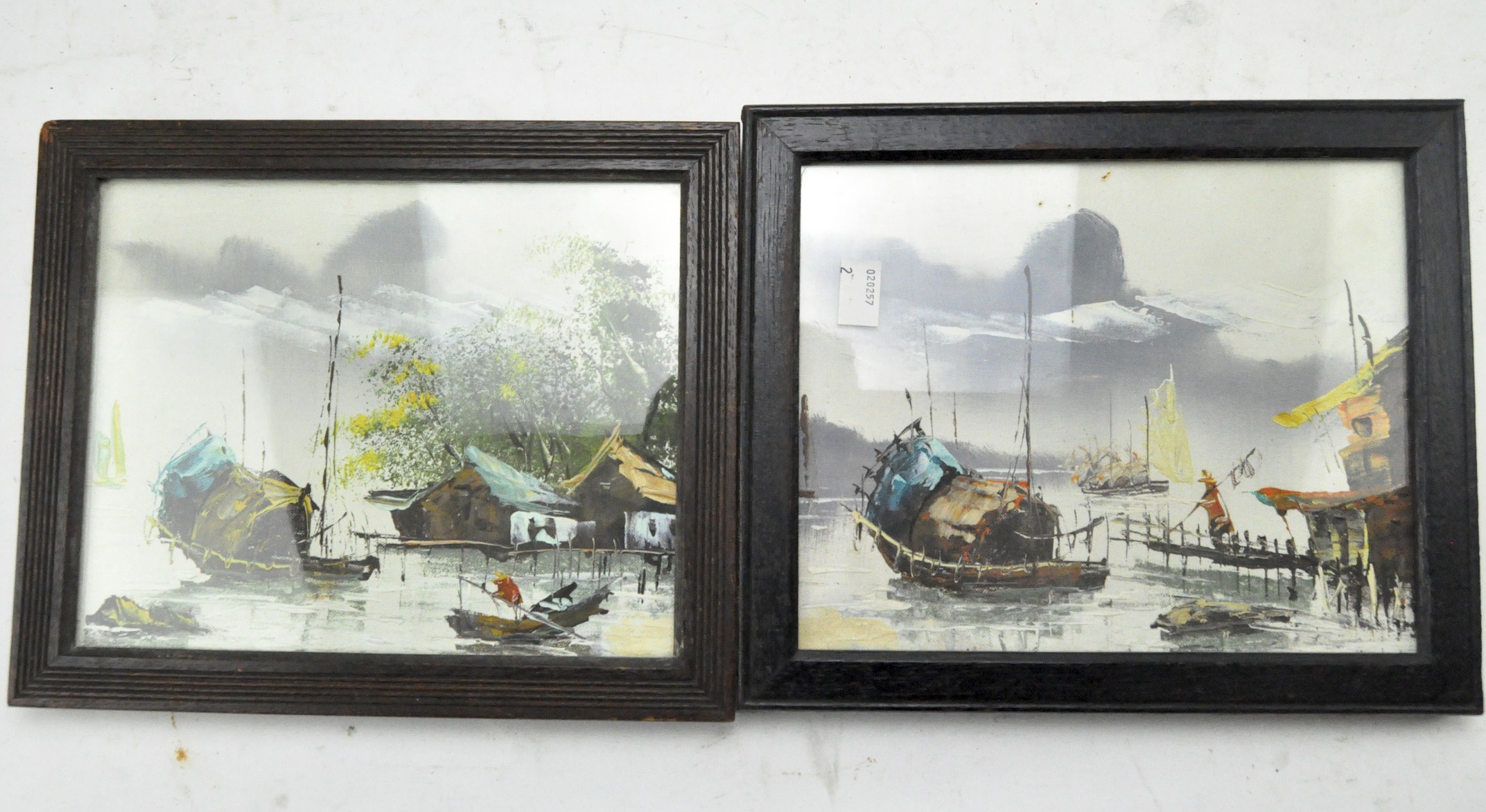 Six pieces of 20th century Oriental artwork - Image 2 of 3