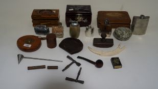 An assortment of collectables,
