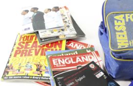 A collection of contemporary football programmes,