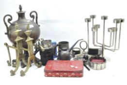 A collection of 20th century and later metalware,