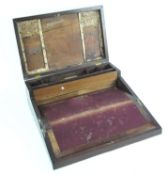 A Victorian mahogany writing slope,