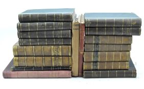 A collection of 19th century books,
