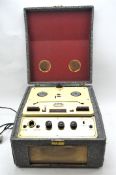 A vintage Winston thoroughbred reel to reel tape recorder,