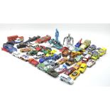 A collection of diecast Matchbox vehicles,