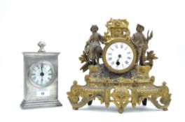 Two 20th century mantle clocks,