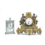 Two 20th century mantle clocks,