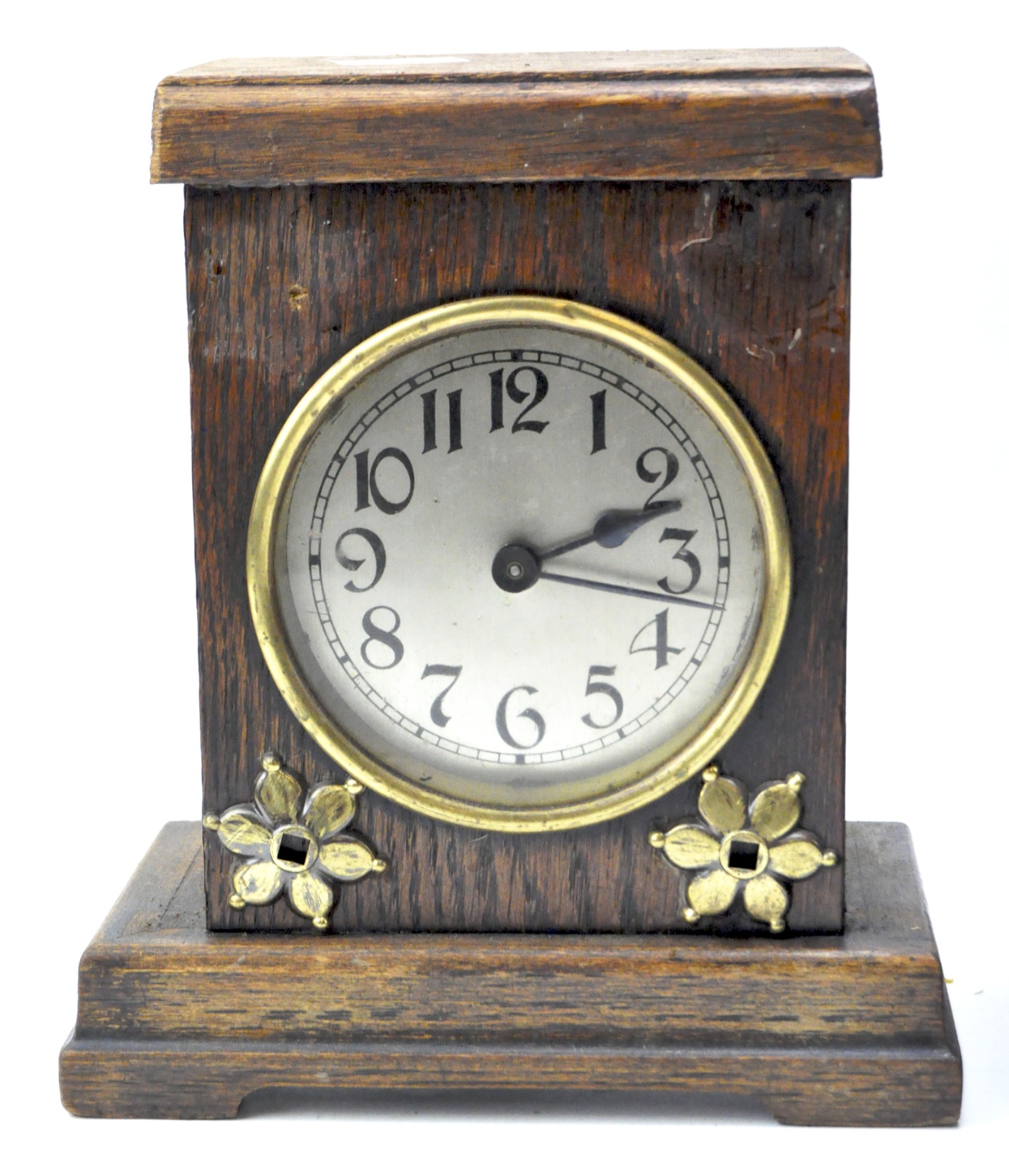 A group of three vintage mantle clocks, - Image 2 of 4