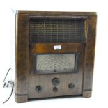 A vintage radio,
