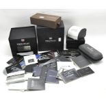 A collection of wristwatch boxes,