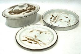 A Wedgwood Midwinter tableware, in the 'Wild Oats' pattern, including a plate,