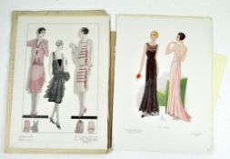 Thirty French and English fashion plates/prints, dating from the 19th and 20th century,