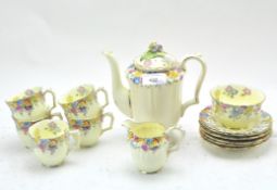 A Crown Staffordshire part coffee service,