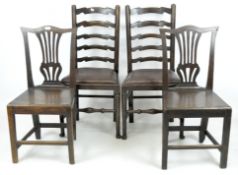Two pairs of late 19th & early 20th century chairs,
