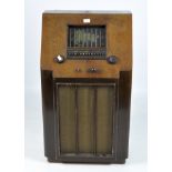 A vintage Pye floor standing radio,
