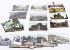 A collection of 33 vintage postcards,
