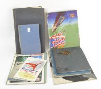 A selection of aviation related books, including Farnborough airshow 1970 programme,