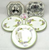 A collection of 20th century ceramic plates,